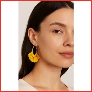 Max Edition Gold & Yellow Hoop Earrings